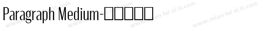 Paragraph Medium字体转换